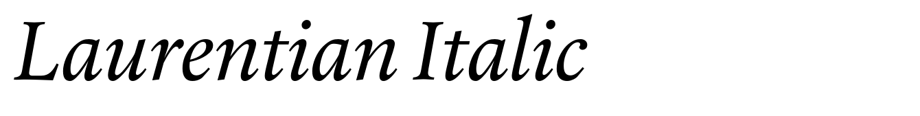 Laurentian Italic